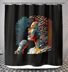 Electro Echo Shower Curtain