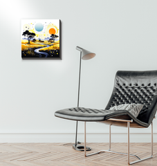 Tranquil Tropics Beach Landscape Canvas