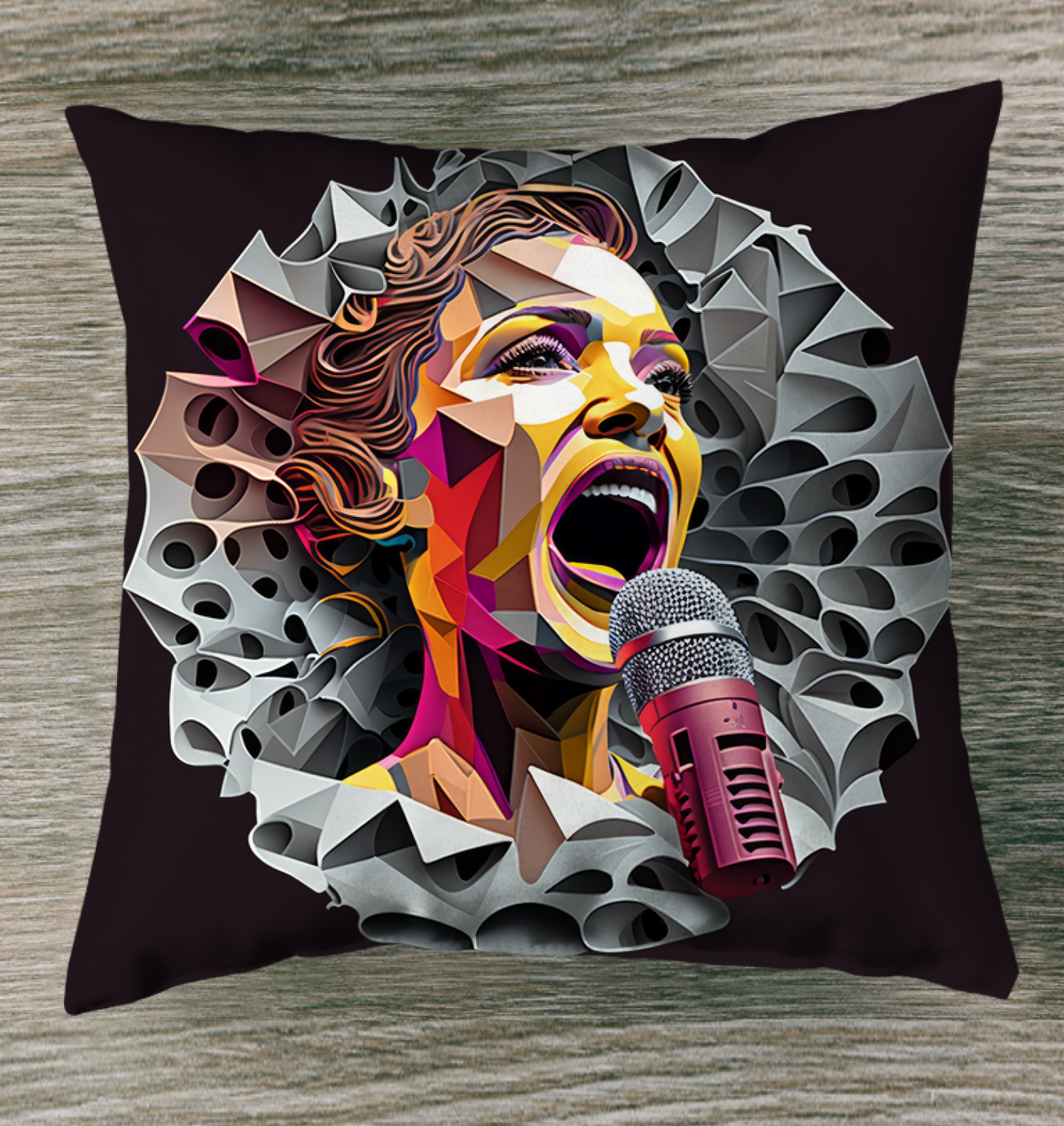 Songbird Serenade Musical Outdoor Pillow