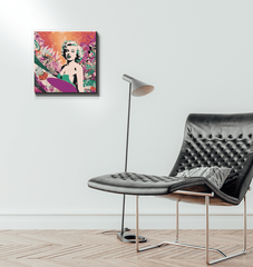 Side view of Surfing 5 02 Wrapped Canvas