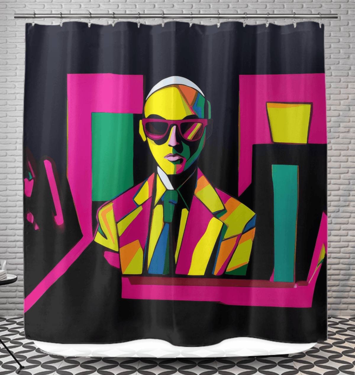Retro Chic Revival Shower Curtain - Beyond T-shirts