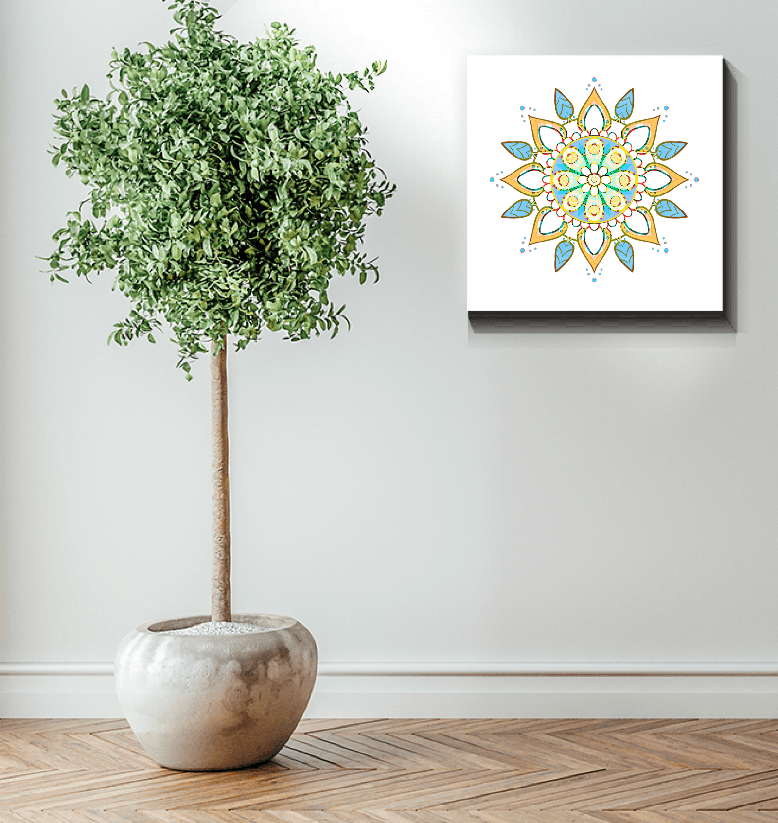 Mandala Elegance Embroidered Hoop - Beyond T-shirts