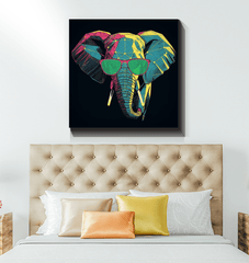Elephant Family Bond Canvas Print - Beyond T-shirts