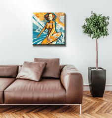 Dynamic ocean waves on Surfing 5 31 Canvas
