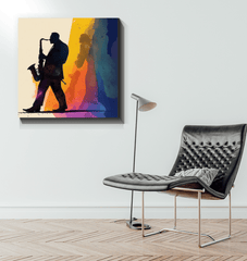 Bluesy Night - Jazz Music Canvas Artwork - Beyond T-shirts