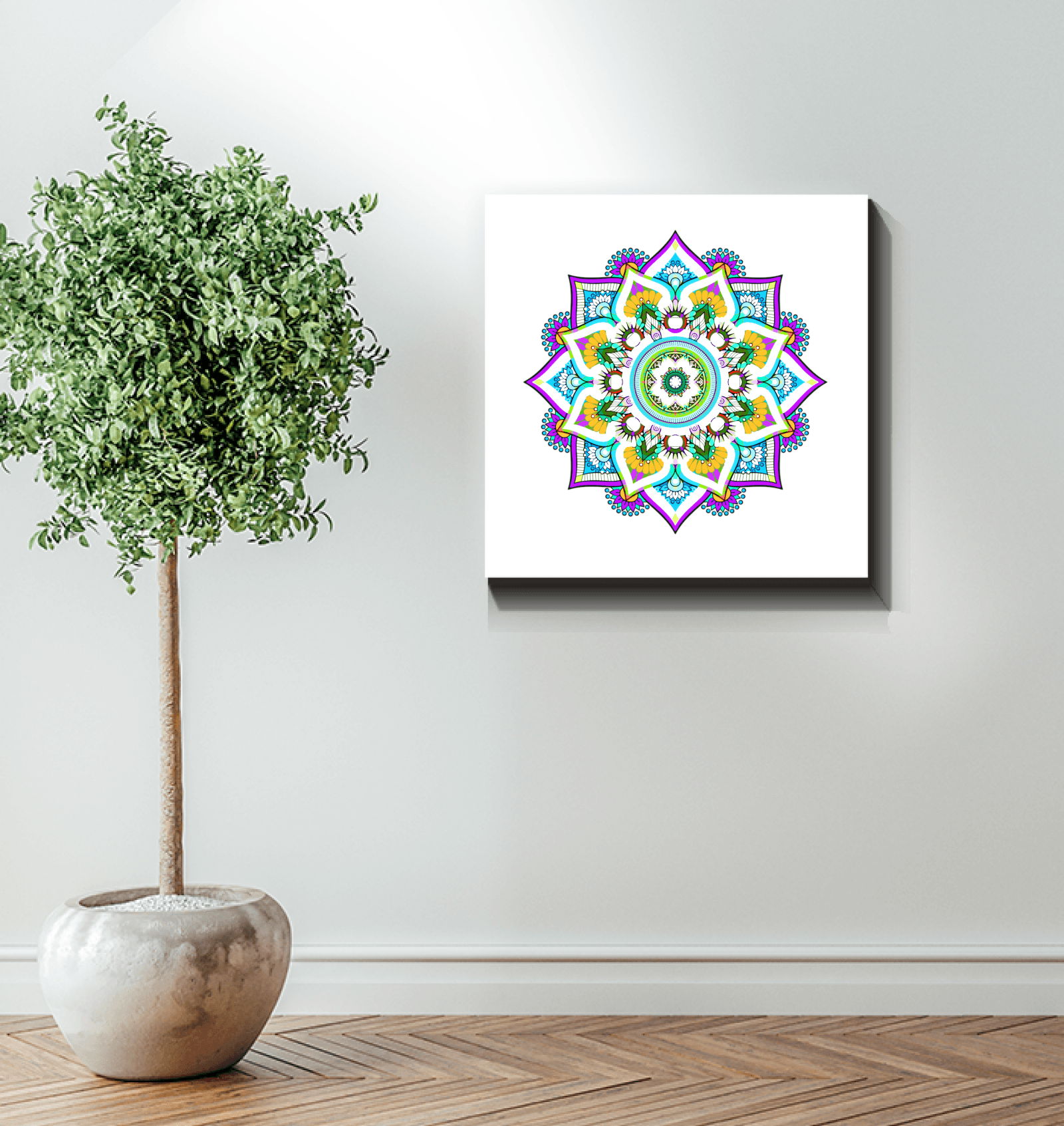 Mandala Blossom Ceramic Mural - Beyond T-shirts