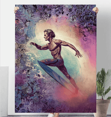 Seaside Fantasy Plush Blanket - Beyond T-shirts