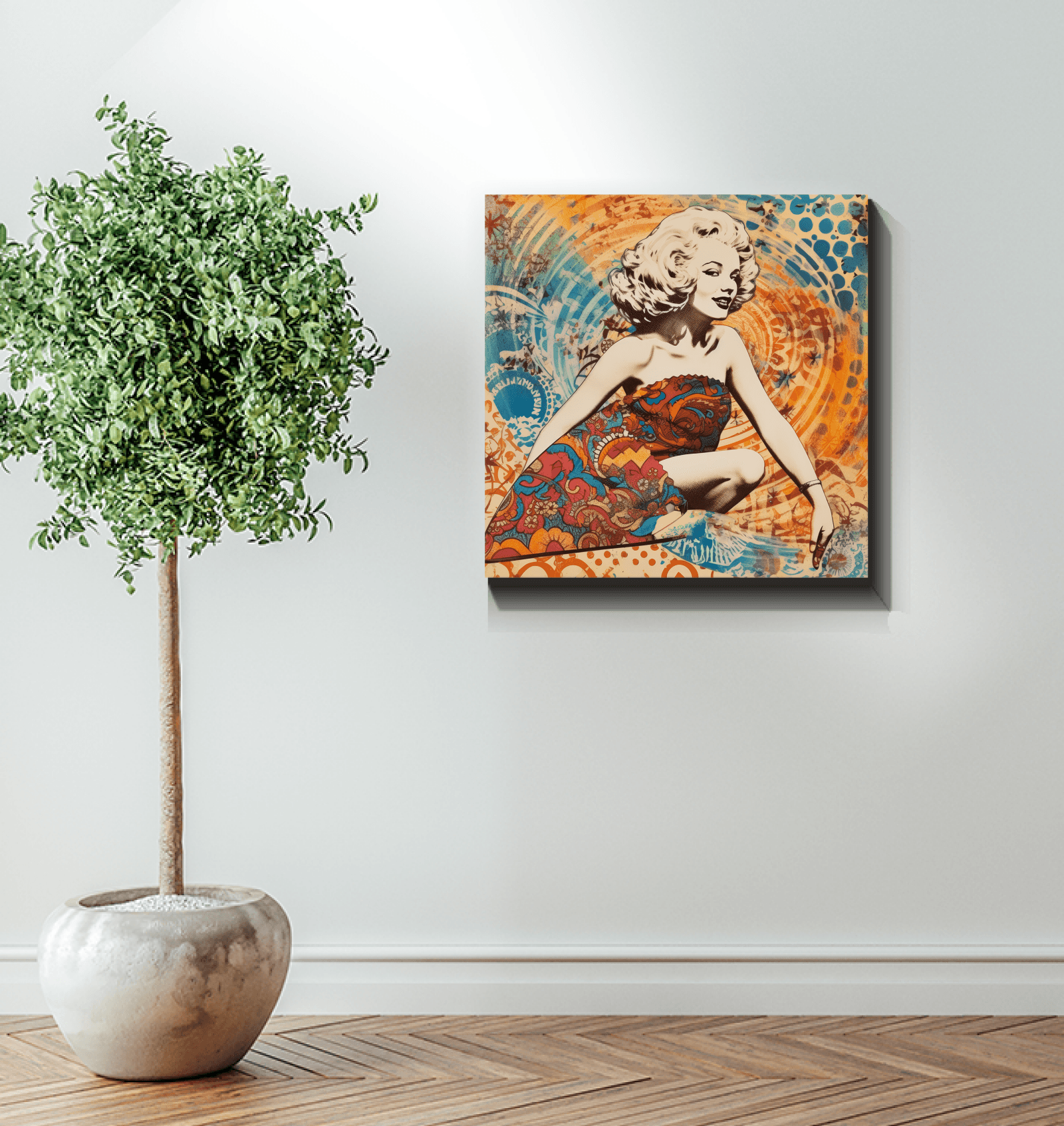 Framed Surfing 5 03 Wrapped Canvas on wall