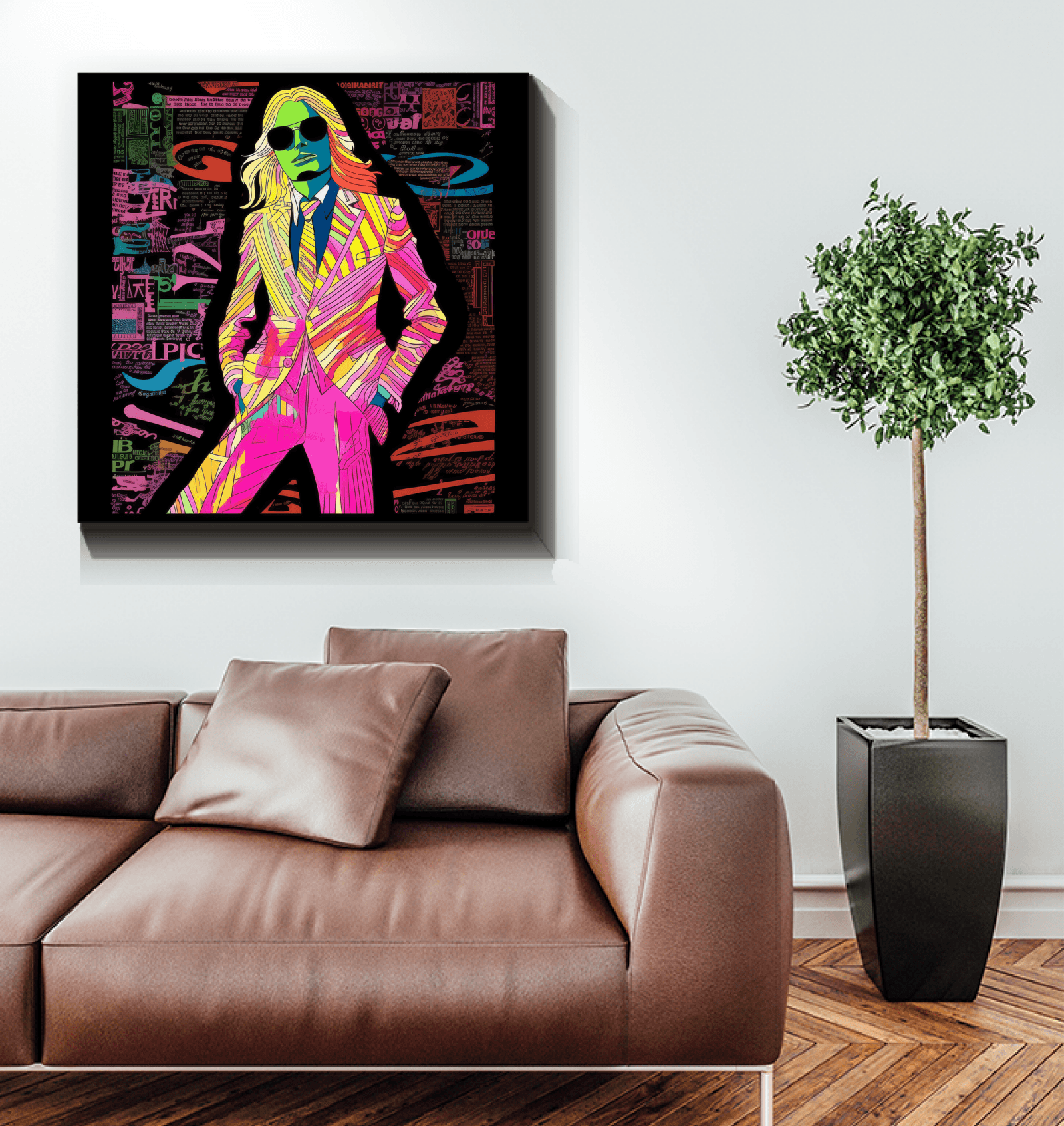 Graffiti Runway Canvas Art - Beyond T-shirts