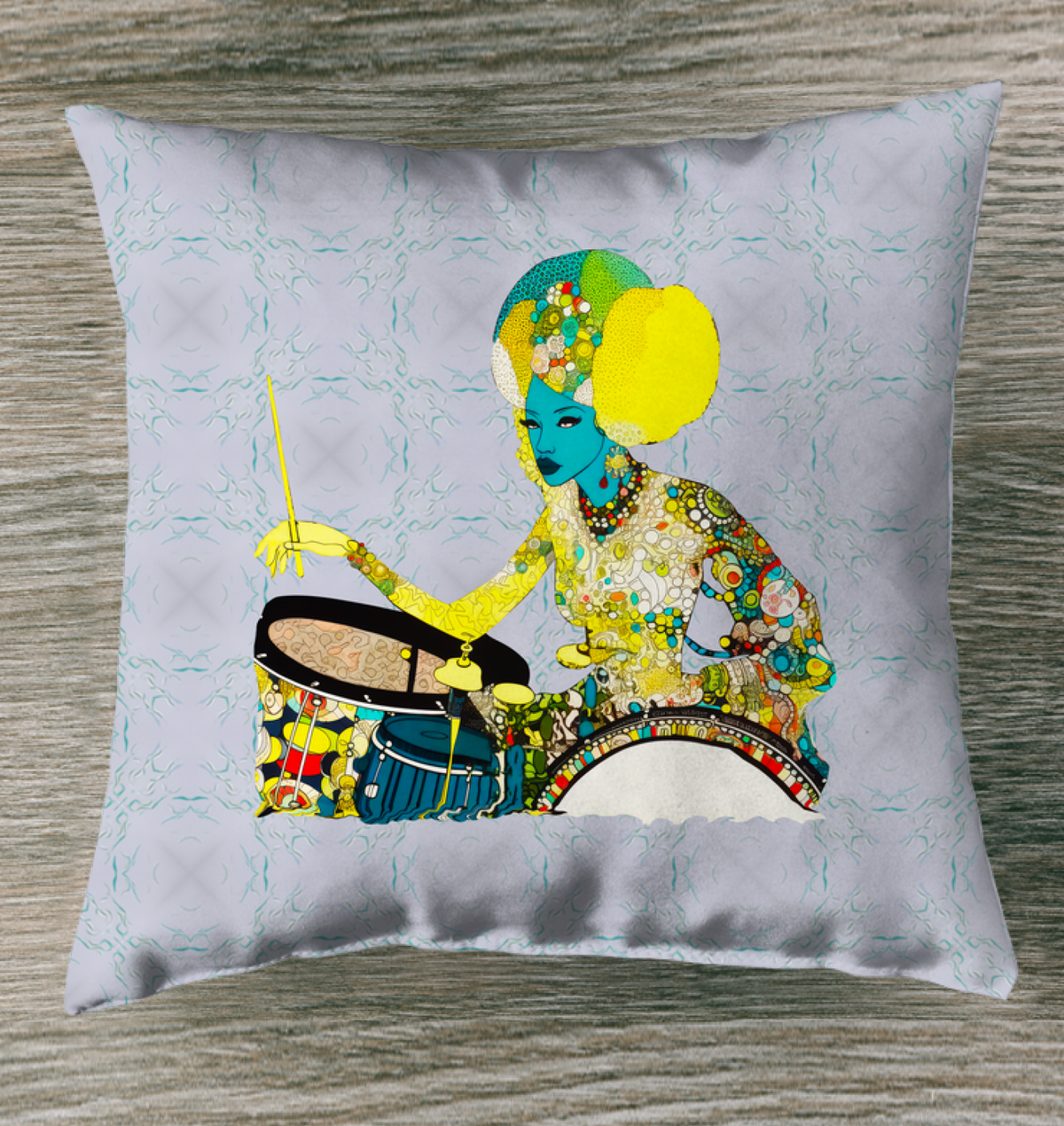 Enchanting Florals Indoor Pillow on a cozy living room sofa.