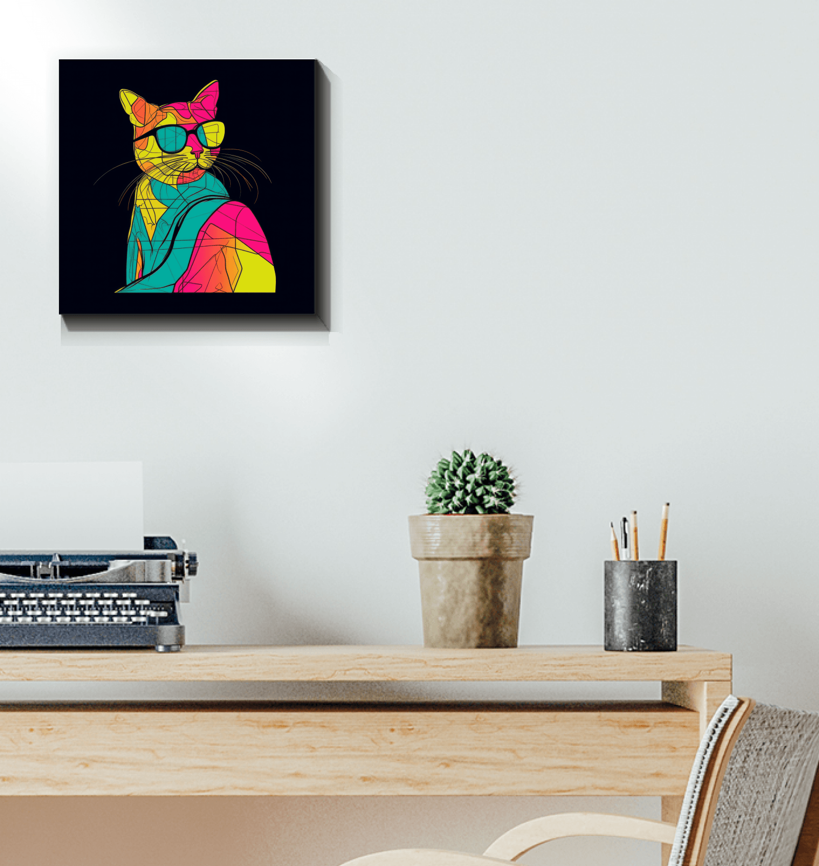 Playful Purr Canvas Artwork - Beyond T-shirts