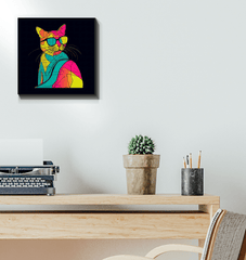 Playful Purr Canvas Artwork - Beyond T-shirts