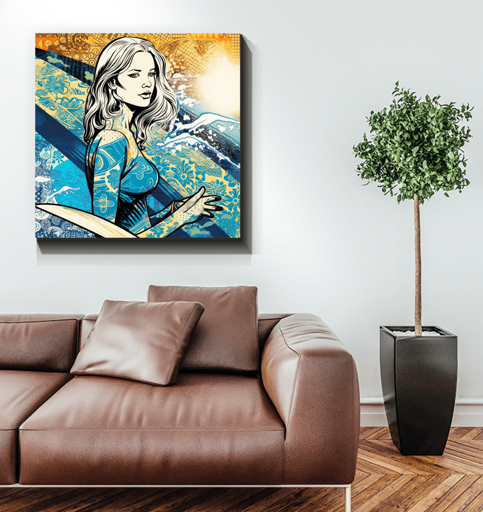 Surfer's Paradise Canvas Print - Beyond T-shirts