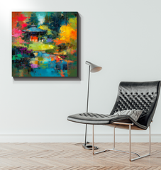 Enchanted Forest Landscape Wrapped Canvas