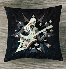 Percussive Plush Outdoor Pillow