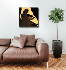 Mozart's Muse - Classical Music Canvas Art - Beyond T-shirts