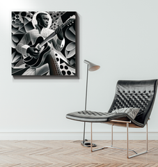 Bassline Brilliance Art Wrapped Canvas