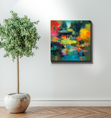 Enchanted Forest Landscape Wrapped Canvas