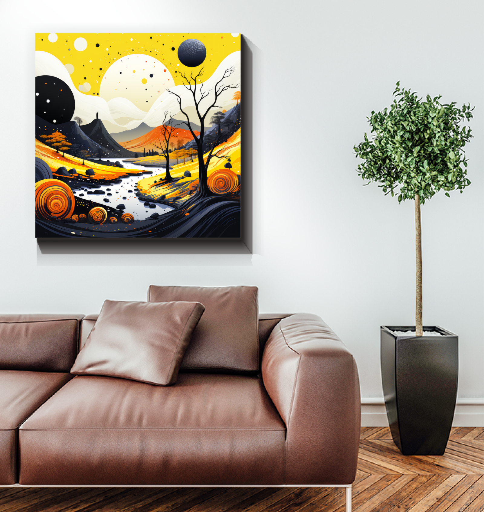 Tranquil Tropical Tapestry Beach Landscape Canvas