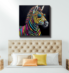 Graceful Zebra Stripes Canvas - Beyond T-shirts