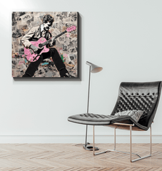 Euphoric Resonance Wrapped Canvas Notes Of Bliss - Beyond T-shirts