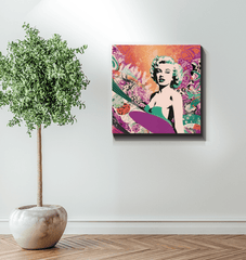 Framed view of Surfing 5 02 Canvas