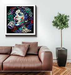 New Wave Synth Wrapped Canvas