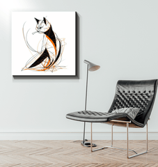 Majestic Persian Cat Royal Pose Canvas - Beyond T-shirts