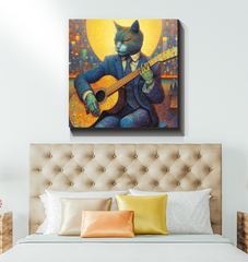 Purrfectly Cozy Cat Wrapped Canvas