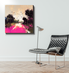 Sunrise Over the Horizon Wrapped Canvas