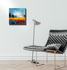 Sunrise at the Lake Wrapped Canvas