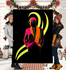 Stylish Silhouettes Fashionable Sherpa Blanket - Beyond T-shirts