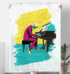 Bluesy Elegance Fashion Blanket - Beyond T-shirts