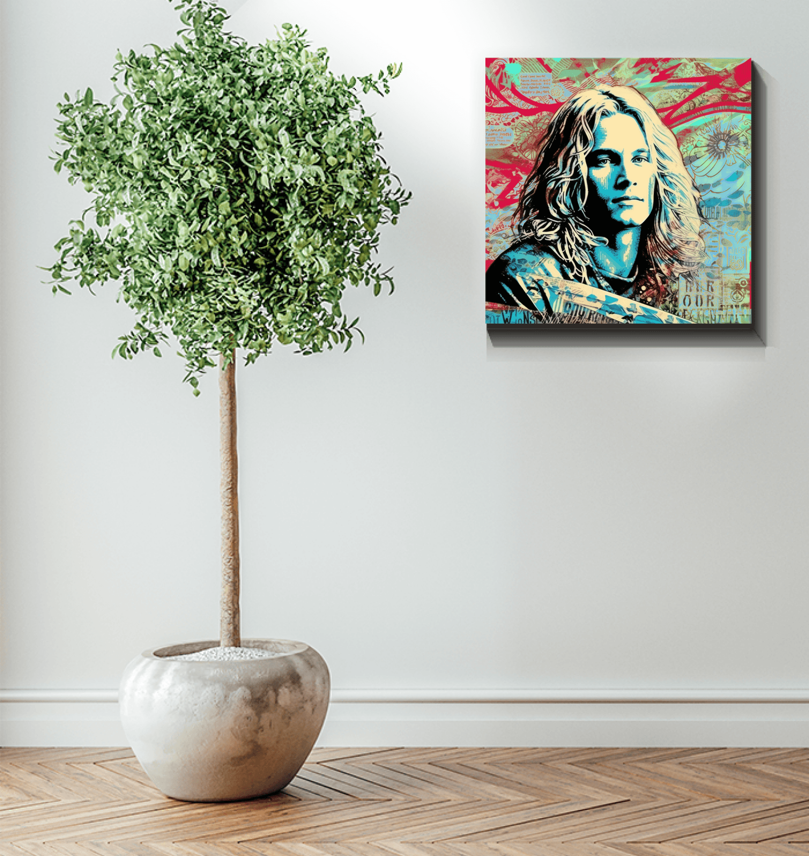 Surfing Tranquility Canvas Art Print - Beyond T-shirts