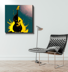 Saxophone Serenity - Jazz Music Canvas Wall Art - Beyond T-shirts