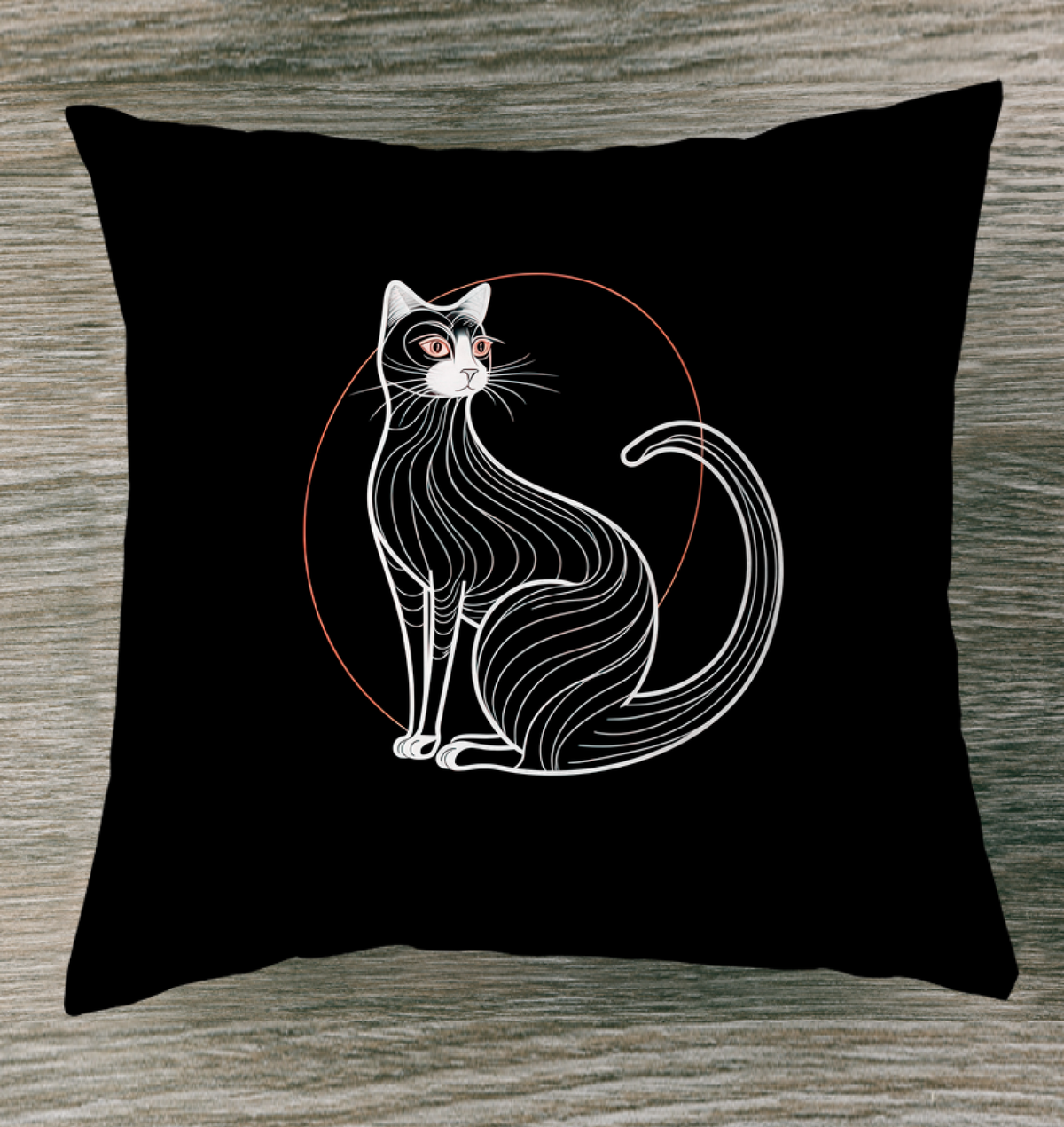 Sleek Sphynx Elegance Pillow