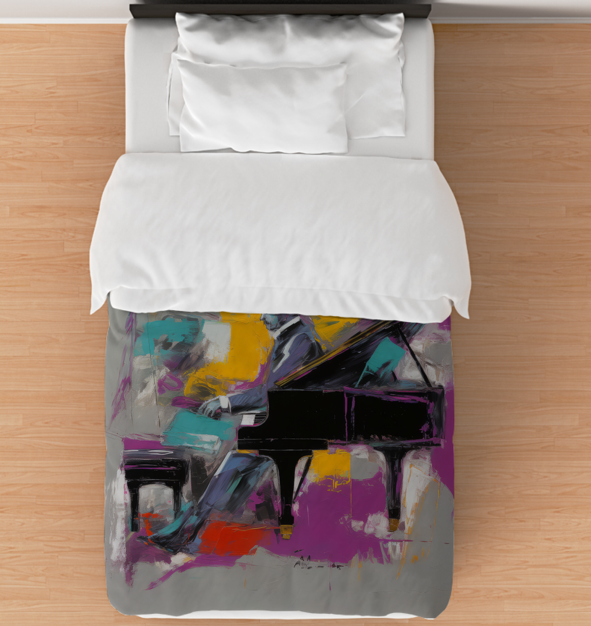 Minimalist Abstract Melody Duvet Cover