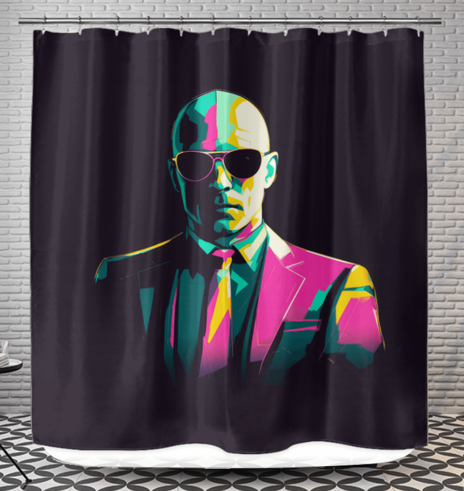 Vintage Vogue Revival Shower Curtain - Beyond T-shirts