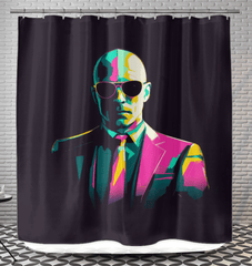 Vintage Vogue Revival Shower Curtain - Beyond T-shirts