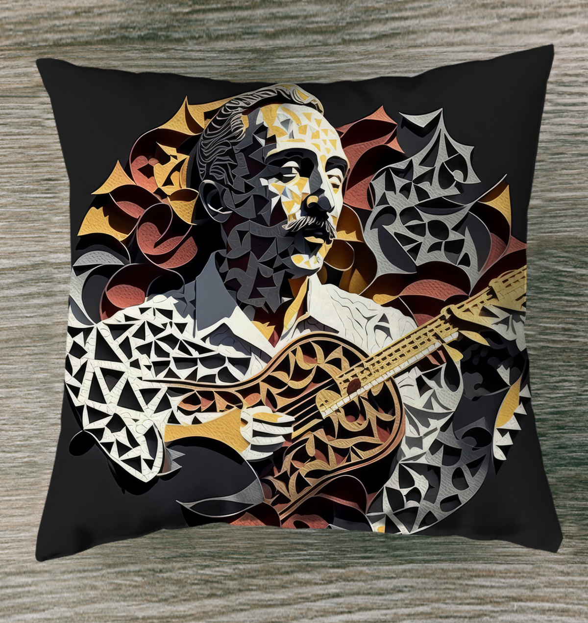 Instrumental Illusion Indoor Pillow