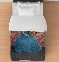 Starry Night Dream Comforter on a stylish bed.