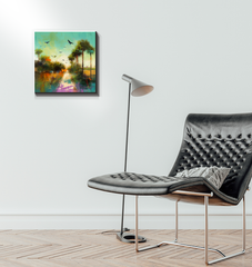 Coastal Escape Landscape Canvas Painting