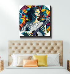 Music speaks to hearts Wrapped Canvas