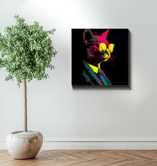 Majestic Kitty Canvas Artwork - Beyond T-shirts