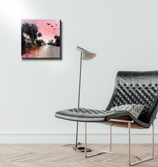 Mountain Bliss Landscape Wrapped Canvas