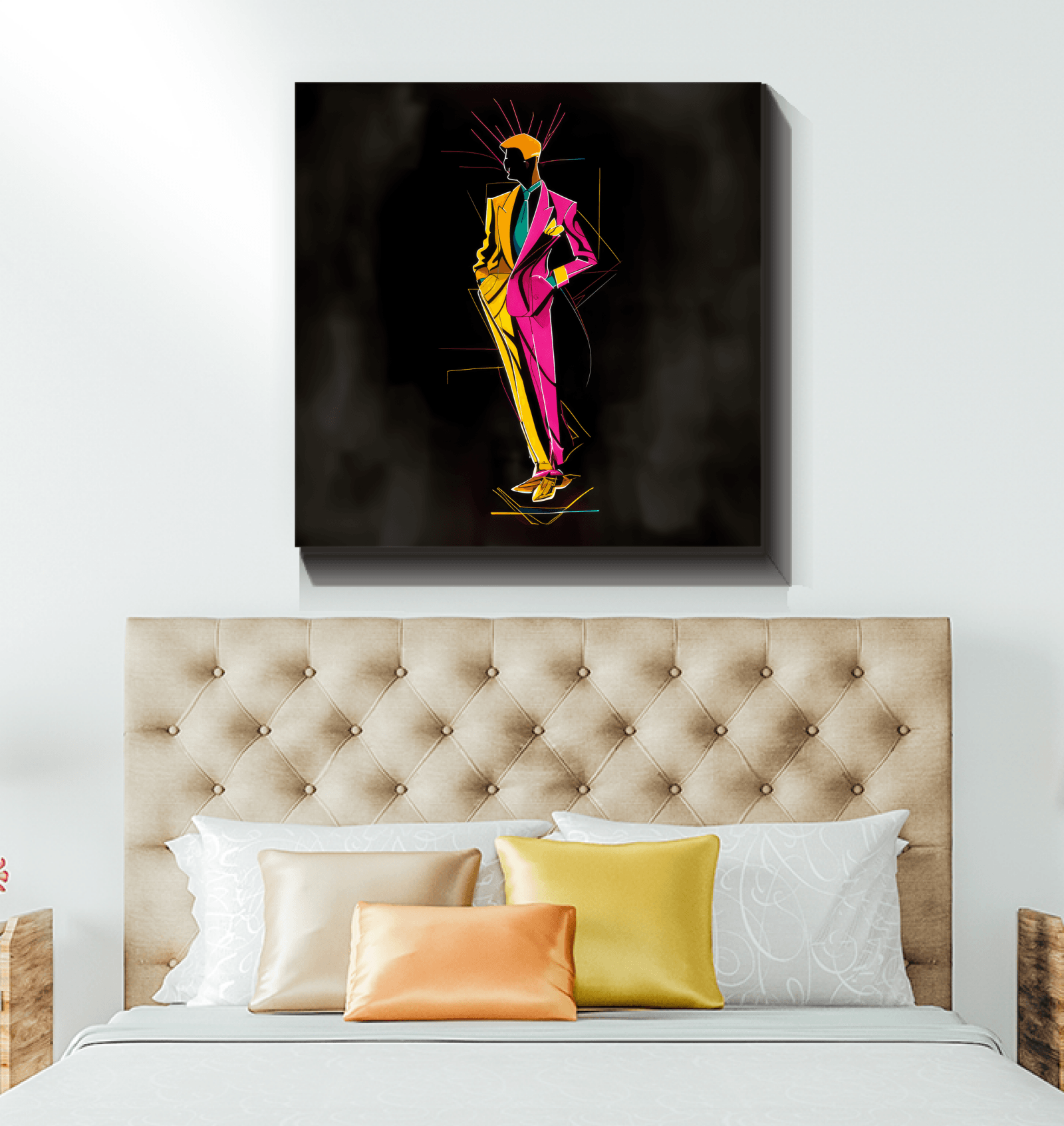 Fashionable Floral Elegance Canvas - Beyond T-shirts