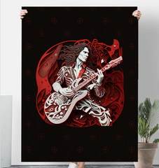 Guitar Virtuoso Sherpa Blanket