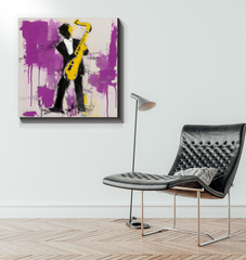 Subtle Waves Abstract Wrapped Canvas