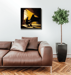 Saxophone Serenade - Jazz Music Canvas Print - Beyond T-shirts