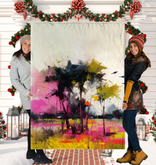 Cityscape Dreams Sherpa Blanket